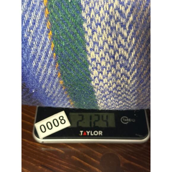 VTG Millars made in Ireland 100% Virgin Wool Striped Throw Blanket 83”x65” - Picture 8 of 8